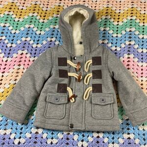 Vangull Gray Toggle Kids boys girls toddler baby Jacket Fleece size 90 / 2T